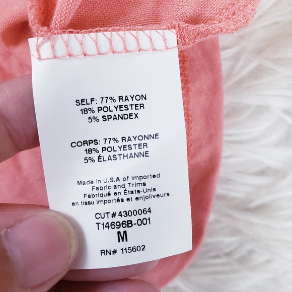 NEW All In Favor Twist Button Front Pink Tank Top - Picture 7 of 7